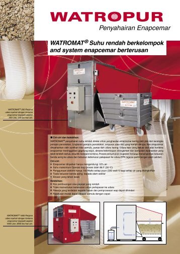 WATROMAT® Suhu rendah berkelompok and system ... - WATROPUR