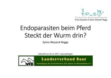 Endoparasiten beim Pferd 