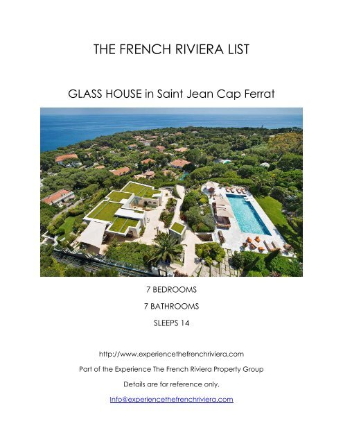 Glass House - Saint Jean Cap Ferrat