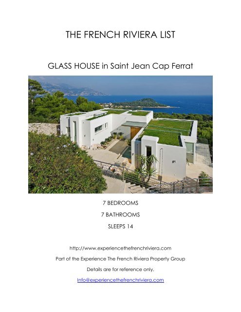 Glass House - Saint Jean Cap Ferrat