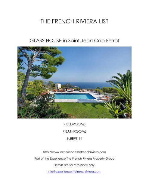 Glass House - Saint Jean Cap Ferrat
