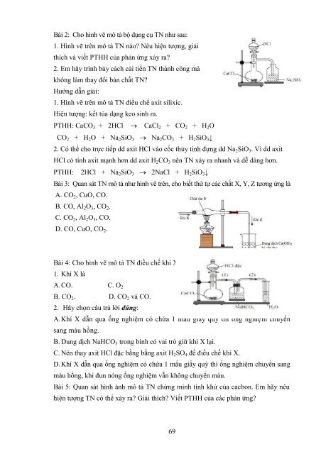 Phát triển năng lực thực hành hóa học cho học sinh thông qua dạy học chương cacbon – silic hóa học 11 trung học phổ thông