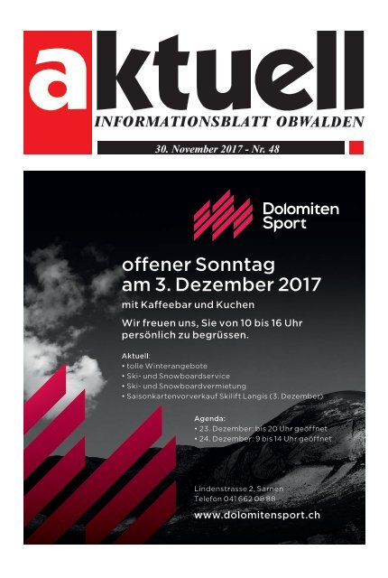 Aktuell Obwalden 48-2017