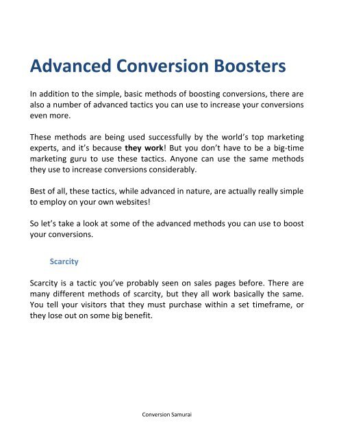 Conversion Guide - How To Increase Conversion Rate