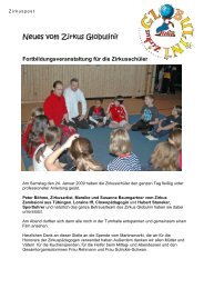 Neues vom Zirkus Globulini! - Waldorfschule Pforzheim