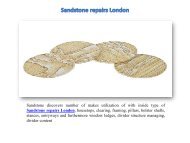 Sandstone repairs London