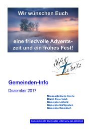 Gemeindeinfo Dezember 2017