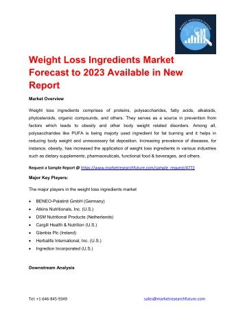 Weight Loss Ingredients Market_pdf