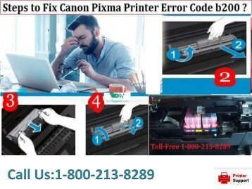 Steps to Fix Canon Pixma Printer Error Code b200? 18002138289