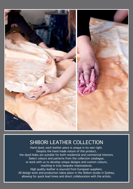 Shibori Leather Collection