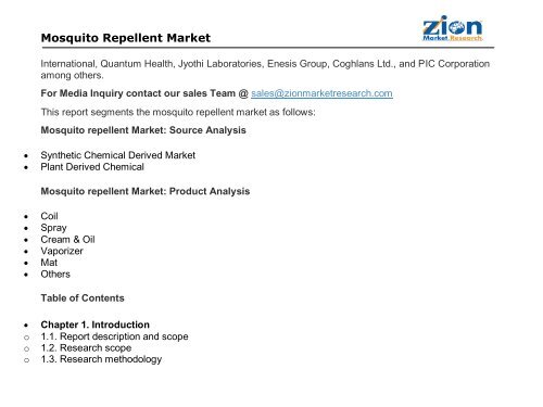 Mosquito Repellent Market 1