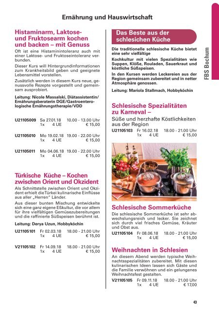 Bochum @KEFB Bistum Essen Programm 2018