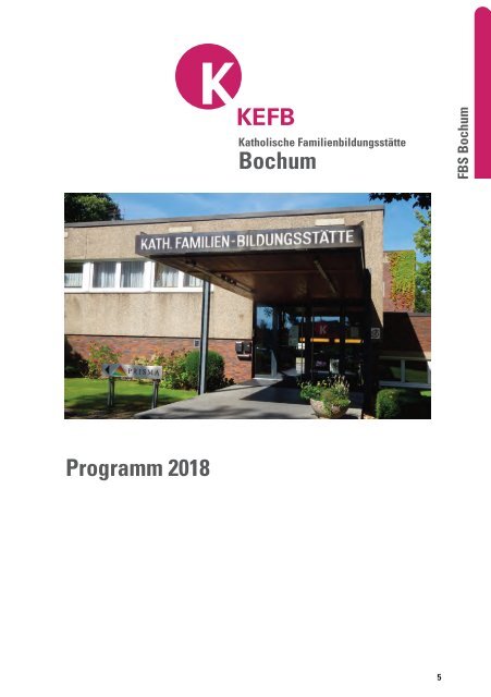 Bochum @KEFB Bistum Essen Programm 2018