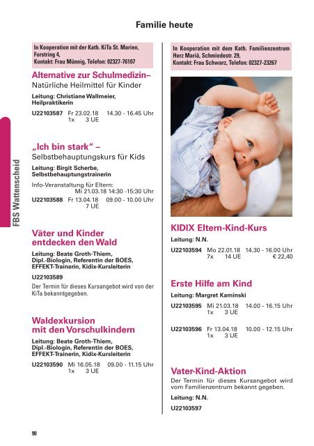 Bochum @KEFB Bistum Essen Programm 2018