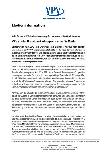 Medieninformation - VPV Versicherungen