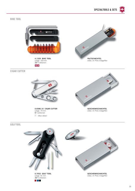 Victorinox Messer, Werkzeuge als individuelles Werbemittel und hochwertiges Kundengeschenk, Mitarbeitergeschenk