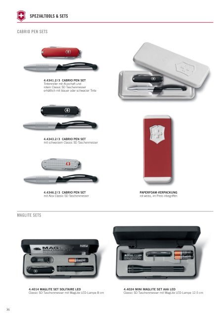 Victorinox Messer, Werkzeuge als individuelles Werbemittel und hochwertiges Kundengeschenk, Mitarbeitergeschenk