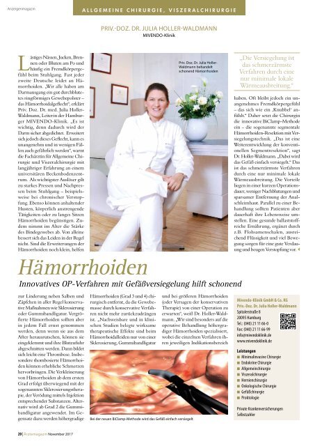 Hamburger Ärztemagazin November 2017