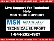 MSN Customer Service  +1-844-292-4927 | MSN Toll Free Helpline USA