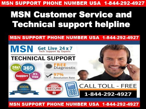 MSN Customer Service  +1-844-292-4927 | MSN Toll Free Helpline USA
