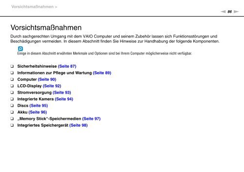 Sony VPCYB2M1E - VPCYB2M1E Mode d'emploi Allemand