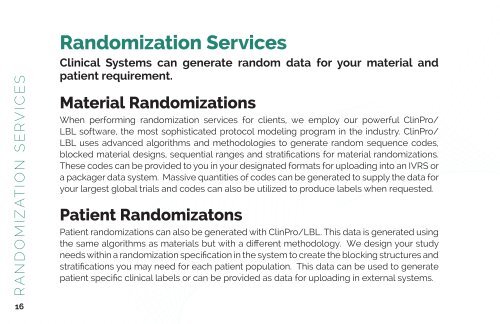 Clinical Systems Inc Booklet