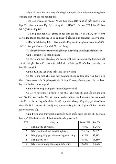 Dạy học theo chủ đề tích hợp liên môn chương “cacbon silic” hóa học 11 nâng cao nhằm phát triển năng lực giải quyết vấn đề cho học sinh trung học phổ thông