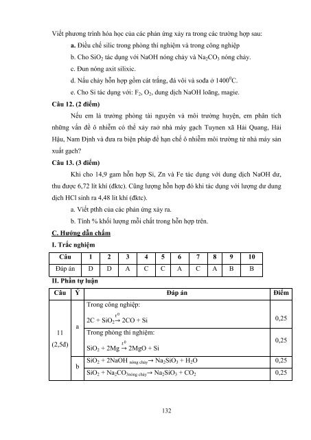 Dạy học theo chủ đề tích hợp liên môn chương “cacbon silic” hóa học 11 nâng cao nhằm phát triển năng lực giải quyết vấn đề cho học sinh trung học phổ thông