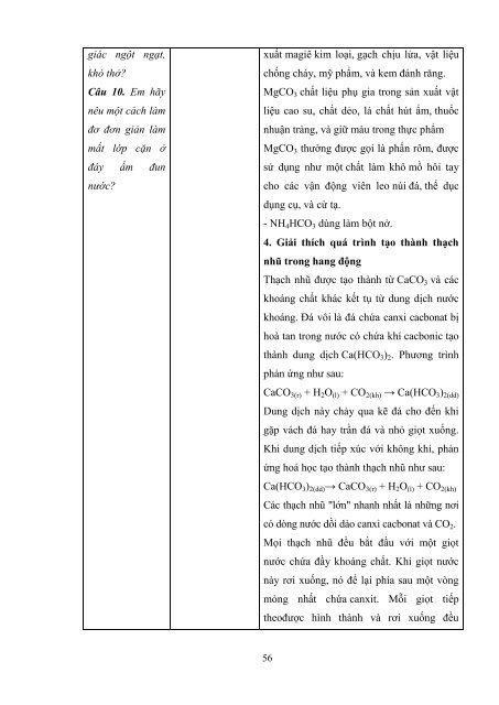 Dạy học theo chủ đề tích hợp liên môn chương “cacbon silic” hóa học 11 nâng cao nhằm phát triển năng lực giải quyết vấn đề cho học sinh trung học phổ thông