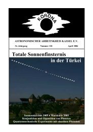 Totale Sonnenfinsternis in der Türkei - Sternwarte Calden Kassel