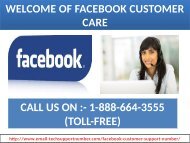 Problems in chatting on Facebook? Dial 1-888-664-3555 our toll-free Facebook customer care number