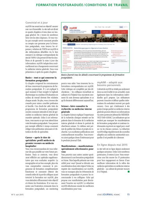 Journal ASMAC - No 3 juin 2015