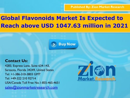 Global Flavonoids Market, 2016 – 2021