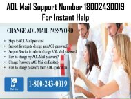 How To Change AOL Mail Password? 18002430019 Call Now