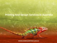 Printing And Design Services In Australia