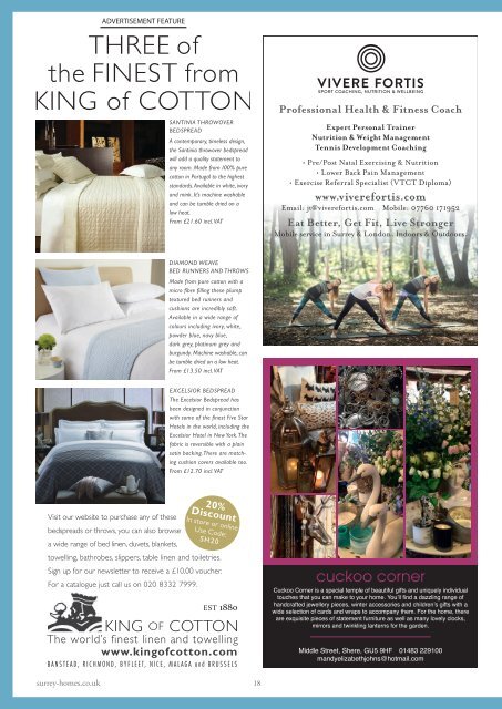 Surrey Homes | SH38 | December 2017 | Health & Beauty supplement inside