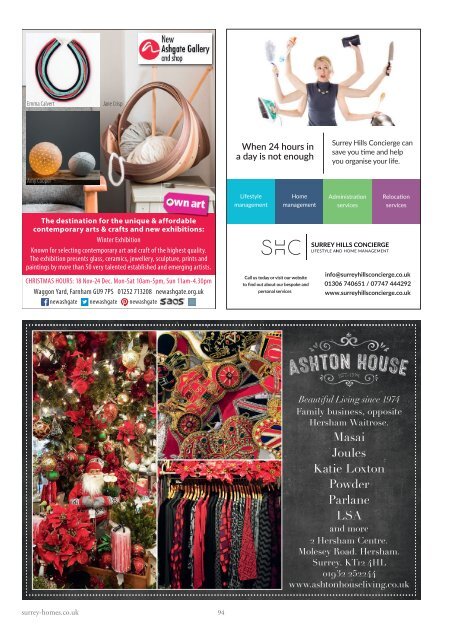 Surrey Homes | SH38 | December 2017 | Health & Beauty supplement inside