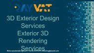 3D Exterior Design Services Exterior 3D Rendering Services
