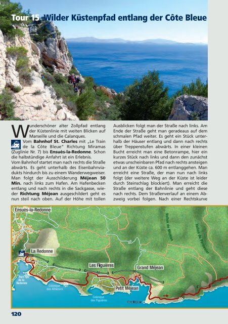 Marseille, Calanques, Côte Bleue (Auszug, Blick ins Buch)