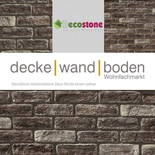 Mathios DecoStone Deco Bricks brown yellow