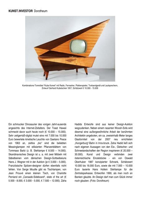 KUNSTINVESTOR AUSGABE NOVEMBER 2017