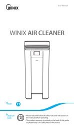 WINIX T1 Anleitung