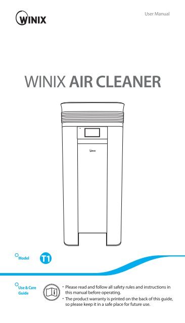 WINIX T1 Anleitung