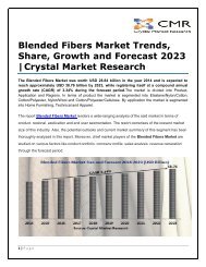 Blended Fibers Market Trends, Share, Growth and Forecast 2023