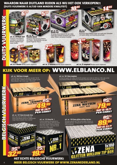 El Blanco vuurwerk folder 2017