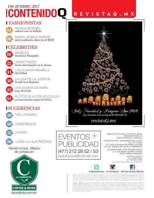 revista Q Que... México, edición,121, diciembre 2017