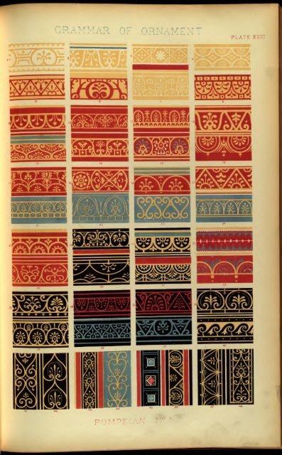 Plates From The Grammar of Ornament by Owen Jones, 1856