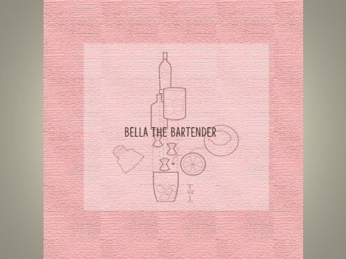 Bella Bartender&#039;s Booking Booklet