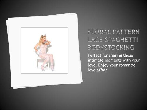 Floral Pattern Lace Spaghetti Bodystocking