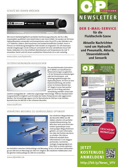 O+P Fluidtechnik REPORT 2017